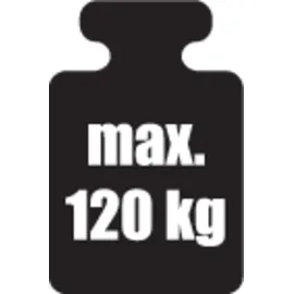Wenko Badhocker Kumba Duschhocker schwarz, belastbar bis 120 kg, 38 x 47 x 32 cm