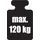 Wenko Badhocker Kumba Duschhocker schwarz, belastbar bis 120 kg, 38 x 47 x 32 cm