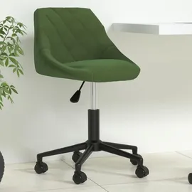 vidaXL Bürostuhl Drehbar Dunkelgrün Samt