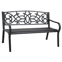 Vacchetti Giuseppe 6454820000 Metallbank Pavia, Metall, Anthrazit/Anthrazit, 124x57x78 cm