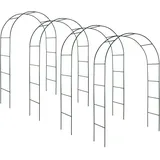 TecTake Rosenbogen Torbogen Rankhilfe Spalier | Metall | -Diverse Mengen- (4 Stück | Nr. 402661)