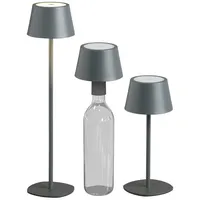 NORTHPOINT Flaschenleuchte Grau