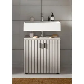 Möbel Boss Mid.you Waschbeckenunterschrank Mone, Kaschmir, Kunststoff, 1 Fächer, 60x59x30 cm, stehend, Badezimmer, Badezimmerschränke, Waschbeckenunterschränke