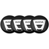 4 Stück Radkappen Aufkleber für Dacia Duster 2010-2017,Rad-Aufkleber Radnabenabdeckung Reifen Felgendeckel Aufkleber Abzeichen Sticker Zubehör