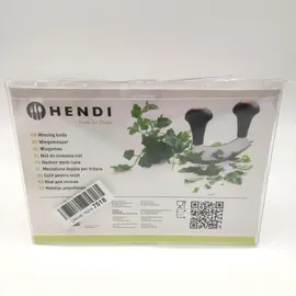 HENDI Wiegemesser 21,5 cm Schwarz/Edelstahl/Polypropylen