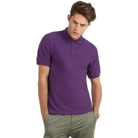 B & C B&C Herren Fine Piqué Poloshirt - heather grey S