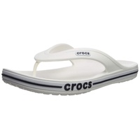 Crocs Unisex's Bayaband Flip Flop,White/Navy,41/42 EU