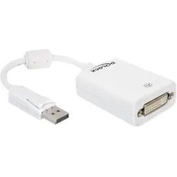 Delock Displayport to DVI Adapter DisplayPort-Kabel 20-poliger DisplayPort M