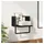 vidaXL Wandregal 30 x 25 x 30 cm Schwarz