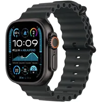 Apple Watch Ultra 2 GPS + Cellular 49 mm Titangehäuse schwarz, Ocean Armband schwarz