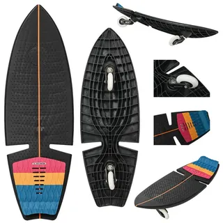 F2 Surf Waveboard Carving Board Street Surfer Skateboard Schwarz/Bunt 2025