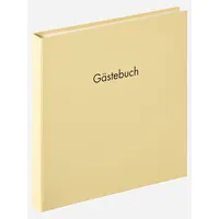walther design Gästebuch creme 26 x 25 cm mit Prägung und Spiralbindung, Fun GB-206-H