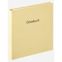 walther design Gästebuch creme 26 x 25 cm mit Prägung und Spiralbindung, Fun GB-206-H