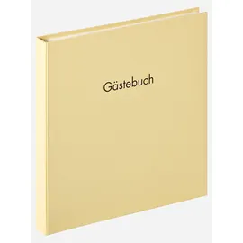 walther design Gästebuch creme 26 x 25 cm mit Prägung und Spiralbindung, Fun GB-206-H