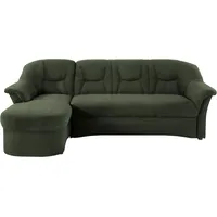 DOMO collection Eckcouch Mikrofaser 2-Sitzer Grün