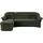 DOMO collection Eckcouch Mikrofaser 2-Sitzer Grün