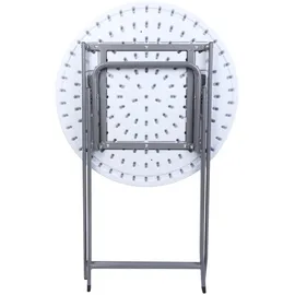 Mobili Rebecca Beistelltisch Ø 60 x 74 cm Weiß/Grau