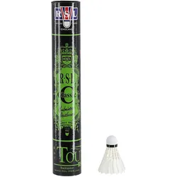 RSL Badmintonbälle Classic Tourney Naturfeder Dose weiss 12er