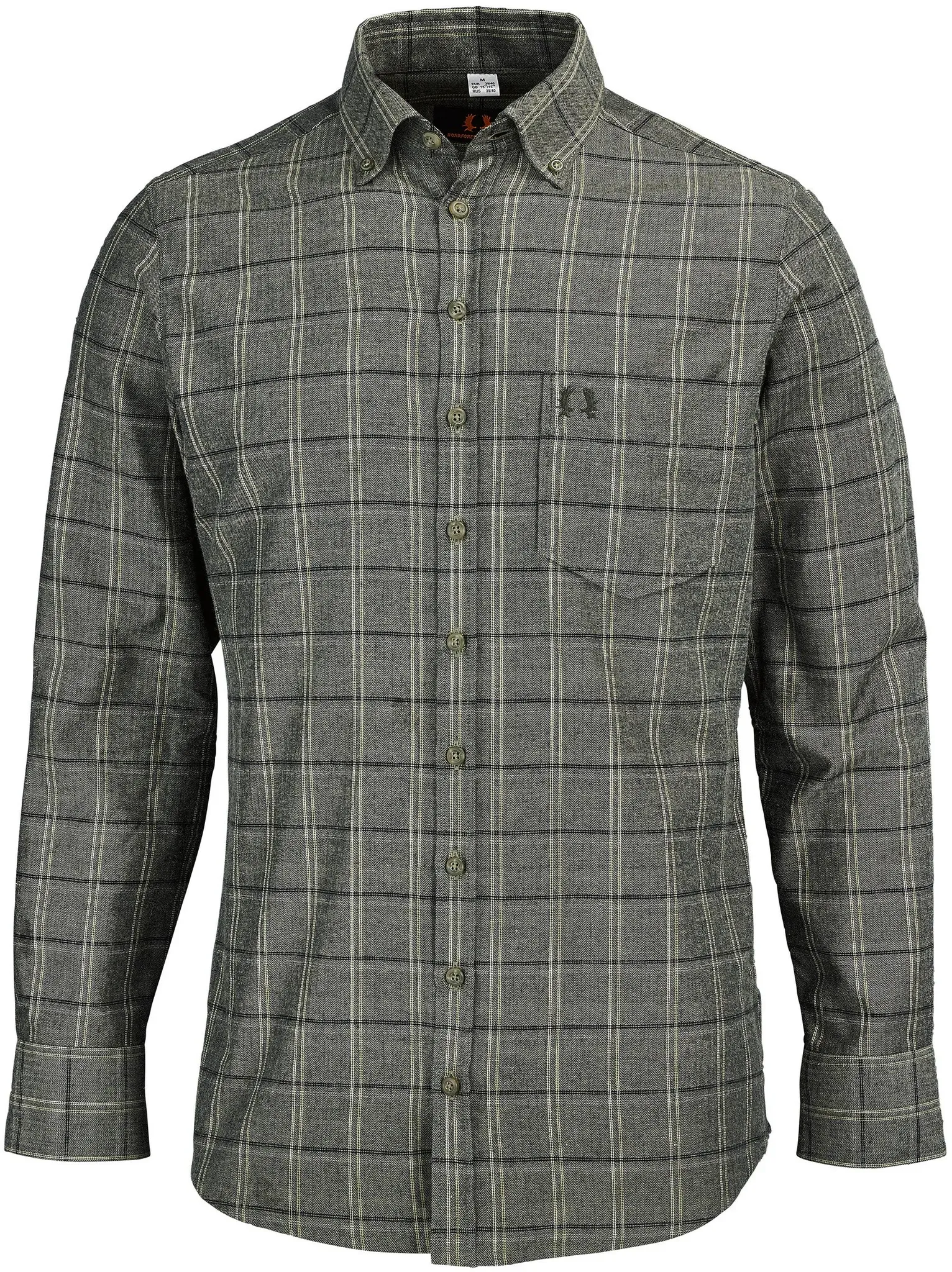 Nordforest Hunting Hemd Farum, oliv tartan, 45/46