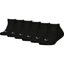 Puma Sneakersocken 6er Pack Schwarz 35-38