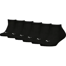 Puma Sneakersocken 6er Pack Schwarz 35-38