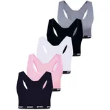 LOREZA 5er Set Bustier - Sport - Bunt | Gr.: 164-170