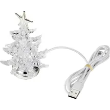 Sygonix Weihnachtsbaum Lichterkette Durchsichtig 0,0 m RGB/Silber