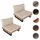 Mendler HWC-H54 Loungesessel hellbraun/beige