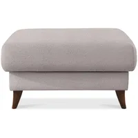 KONSIMO® Sitzhocker mit Stauraum GUSTAVO hergestellt in der EU, handgefertigt, braun Füße 13 cm, Elegant grau