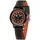 JACQUES FAREL KSB 0564 0 mm Stoffgehäuse schwarz Stoffarmband orange