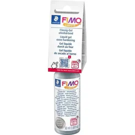 Staedtler 8050-81 ST FIMO Liquid Gel, ofenhärtendes Gel, fließfähige Konsistenz, in Kunststoff-Flasche mit 50 ml, Farbe silber, 8050-81