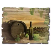 ARTland Wein Trauben Reben Weinberg 40x30 cm (23942326-0)