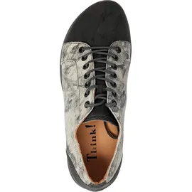 THINK! Kong chromfrei gegerbte nachhaltige Halbschuhe, Bianco/Kombi 1010