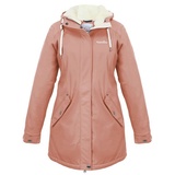 Regenliebe Winterjacke Friesennerz Regenparka mit Teddyfleece gefüttert rosa 42