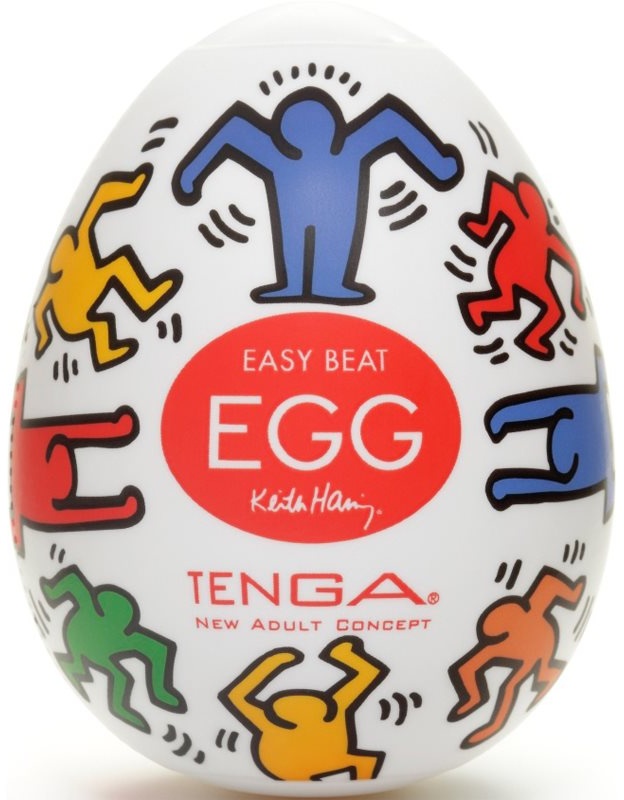 Tenga Keith Haring Egg Dance Einweg-Masturbator 6,5 cm