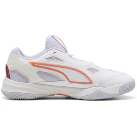 Puma Solarstrike W+ 4 Hallenschuhe Unisex white/heat fire/lilac crush 38