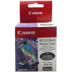 Original Canon Tinten Patrone BCI-12 foto schwarz für BJC 55 85