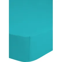 Good Morning Spannbettlaken Baumwolle-Jersey 200 x 220 cm türkis
