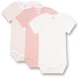 Sanetta | Kurzarm-Body NEW BASICS 3er-Pack in weiß/mauve, Gr.80