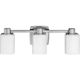 Elstead Lighting Wandlampe Leuchte Badezimmerleuchte chrom Flurleuchte Opalglas LED 3 flammig