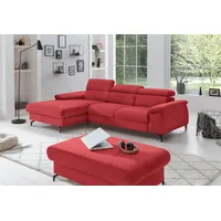 Cotta Ecksofa »Kitty L-Form«, Modern, L-Form, Bodenfreiheit 12,5 cm rot