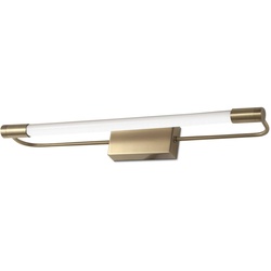 FABAS LED-Wandleuchte Rapallo Alu, Eisen, Stahl & Metall Gold Messing 40 cm