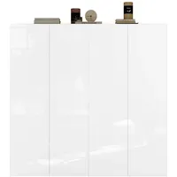 OTTO home SMILE 124 x 114 x 35 cm weiß hochglanz / weiß