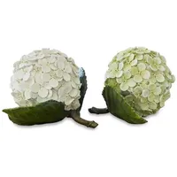 Loberon Dekoblume 2er Set Hortensie, von Hand bemalt, detailreich