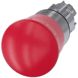 Siemens 3SU10501HB200AA0 Not-Halt-Pilzdrucktaster, 22mm, rund, Metall, hochglanz, rot, Drehentriegelung