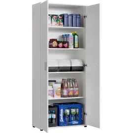 home collective Mehrzweckschrank 75 x 35 x 184 cm Weiß