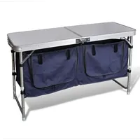 VidaXL Campingmöbel Stauraum aus Aluminium zusammenklappbar