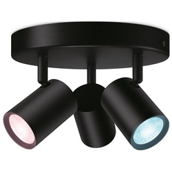 WiZ Colors 8719514554535 IMAGEO Deckeneinbaustrahler 3xGU10 | 3x5W | 345lm | 2200-6500K | RGB - schwarz