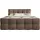 luxusbetten24 Boxspringbett Cozy Bouclé mit Stauraum 180x200 Taupe - Taupe