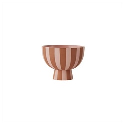 OYOY Dekoschale Toppu Mini Bowl Caramel / Rose, Schale 12,6 x 10 cm Rosa Karamel Keramik Schüssel Dekoschale Rosa Karamel rosa